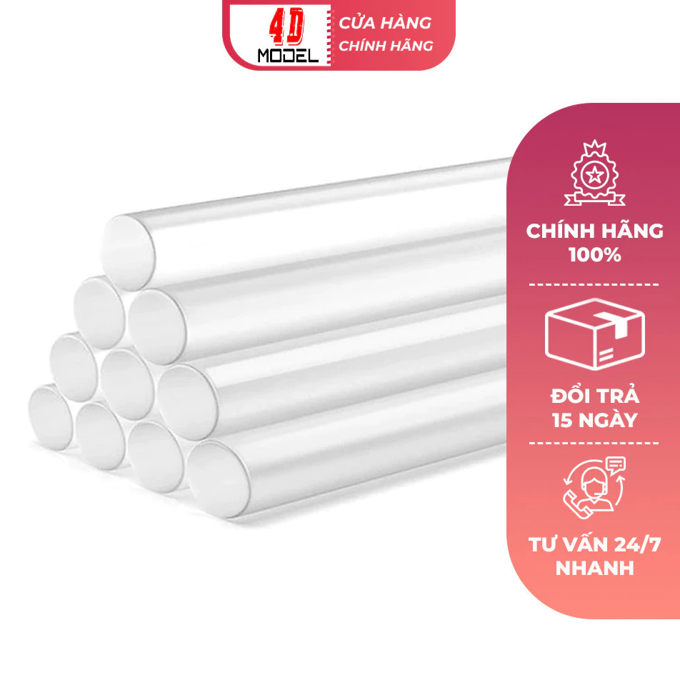 Keo Nến 7mm & 10mm Dùng Cho Súng Bắn Keo 20W, 60W Hoặc Súng Bắn Keo Dùng Pin 12V - 4DMODEL